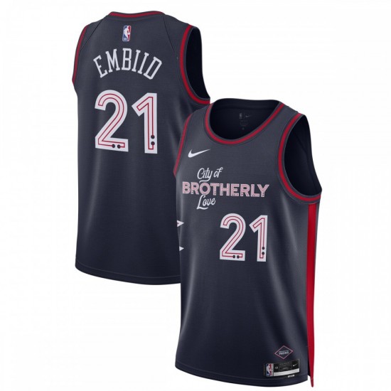 Joel Embiid Philadelphia 76ers Nike Unisex 2023/24 Swingman Jersey - Navy - City Edition