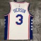 Men's Philadelphia 76ers Allen Iverson #3 Nike White Swingman Jersey - Association Edition