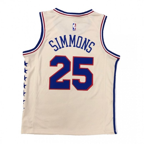 Men's Philadelphia 76ers Ben Simmons #25 Nike 2021 Swingman Jersey - Earned Edition