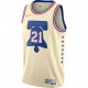 Men's Philadelphia 76ers Joel Embiid #21 Nike 2021 Swingman Jersey - Earned Edition