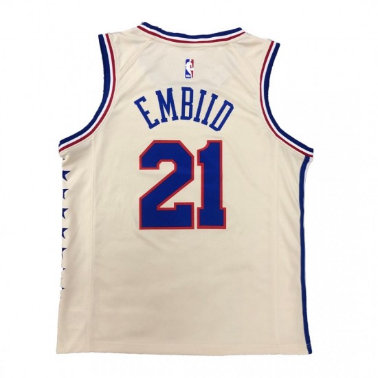 Men's Philadelphia 76ers Joel Embiid #21 Nike 2021 Swingman Jersey - Earned Edition