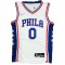 Men's Philadelphia 76ers Tyrese Maxey #0 Nike White 2021/22 Swingman NBA Jersey - Icon Edition