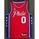 Men's Philadelphia 76ers Tyrese Maxey #0 Jordan Red Swingman NBA Jersey - Icon Edition