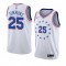 Men's Philadelphia 76ers Ben Simmons #25 White Swingman Jersey - City Edition