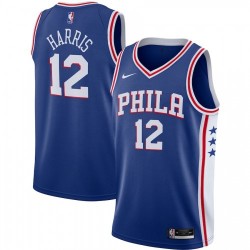 Men's Philadelphia 76ers Tobias Harris #12 Nike Royal 2020/21 Swingman Jersey - Icon Edition