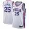 Men's Philadelphia 76ers Ben Simmons Nike #25 White Swingman Jersey - Association Edition