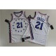 Men's Philadelphia 76ers Joel Embiid #21 White Swingman Jersey - City Edition