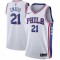 Men's Philadelphia 76ers Joel Embiid #21 White Swingman Jersey - Association Edition