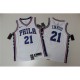 Men's Philadelphia 76ers Joel Embiid #21 White Swingman Jersey - Association Edition