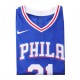 Men's Philadelphia 76ers Joel Embiid #21 Bule Swingman Jersey - Icon Edition