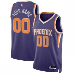 Phoenix Suns Nike 2021/22 Diamond Swingman Custom Jersey - Icon Edition - Purple