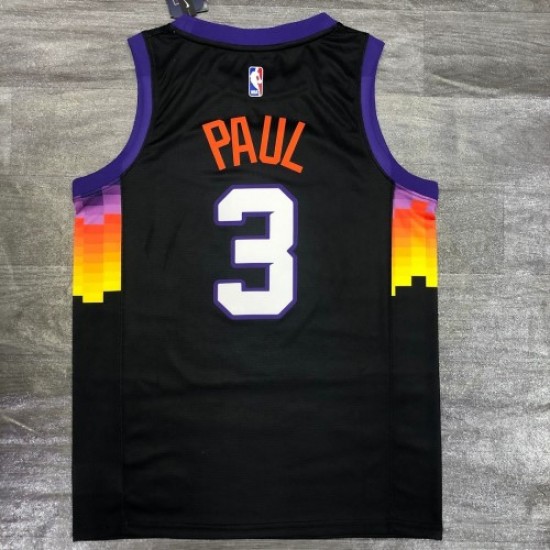 Men's Phoenix Suns Chris Paul #3 Nike Black 2021 Swingman Jersey - City Edition