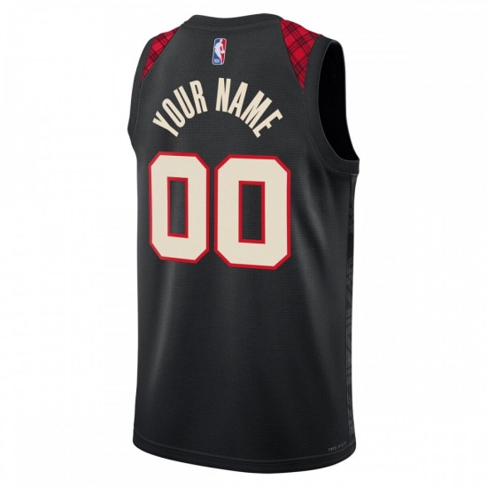 Portland Trail Blazers Nike Unisex 2023/24 Custom Swingman Jersey - Black - City Edition