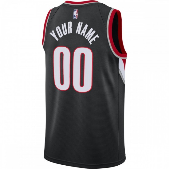 Portland Trail Blazers Nike Swingman Custom Jersey Black - Icon Edition