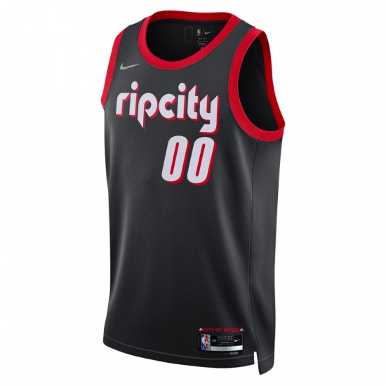 Portland Trail Blazers Nike 2021/22 Swingman Custom Jersey - City Edition - Black