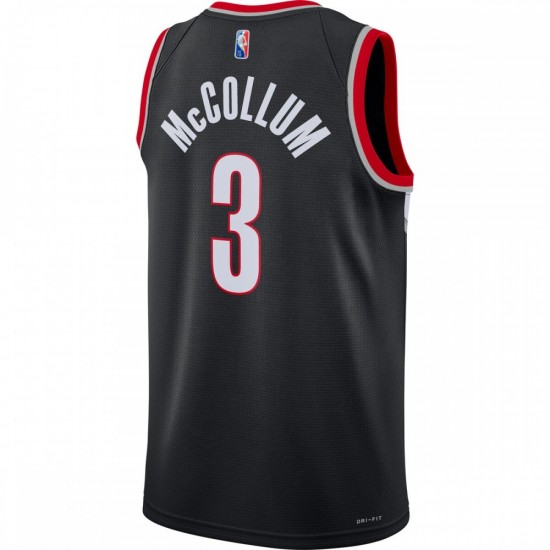 C.J. McCollum Portland Trail Blazers Nike 2021/22 Diamond Swingman Jersey - Icon Edition - Black