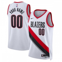 Portland Trail Blazers Nike Unisex 2022/23 Swingman Custom Jersey White - Association Edition