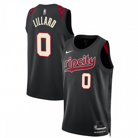 Damian Lillard Portland Trail Blazers Nike Unisex 2023/24 Swingman Jersey - Black - City Edition