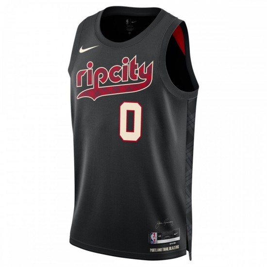 Damian Lillard Portland Trail Blazers Nike Unisex 2023/24 Swingman Jersey - Black - City Edition