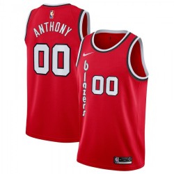 Men's Portland Trail Blazers Carmelo Anthony #00 Nike Red Swingman Jersey - Classic Edition