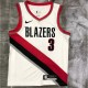 Men's Portland Trail Blazers C.J McCollum #3 Nike White Swingman NBA Jersey - Association Edition