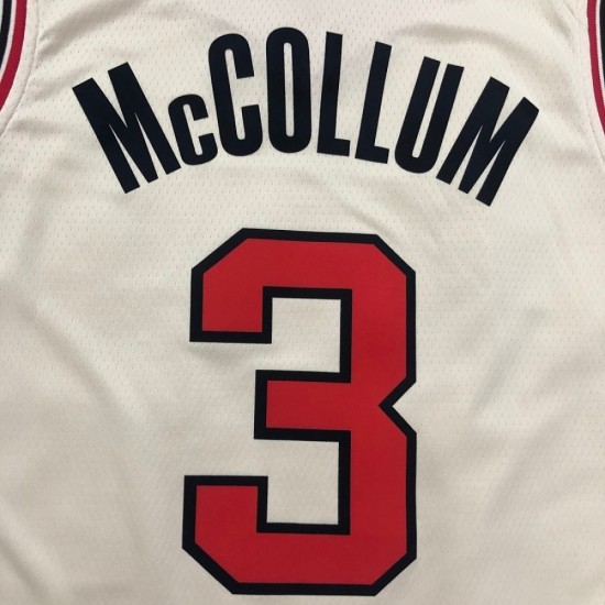 Men's Portland Trail Blazers C.J McCollum Nike Cream 2019/20 Finished Swingman Jersey - City Edition