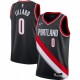 Men's Portland Trail Blazers Damian Lillard #0 Nike Black 2020/21 Swingman Jersey – Icon Edition