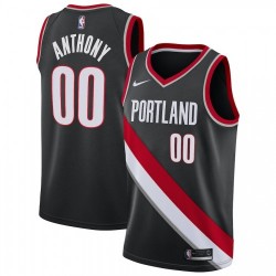 Men's Portland Trail Blazers Carmelo Anthony #00 Nike Black 2020/21 Swingman Jersey – Icon Edition