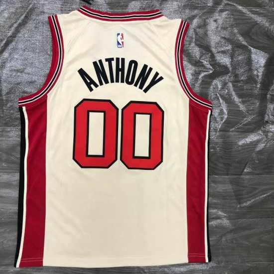 Men's Portland Trail Blazers Carmelo Anthony Nike Cream 19/20 Swingman Jersey - City Edition