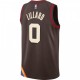 Men's Portland Trail Blazers Damian Lillard #0 Nike Brown 20/21 Swingman Player Jersey–City Edition