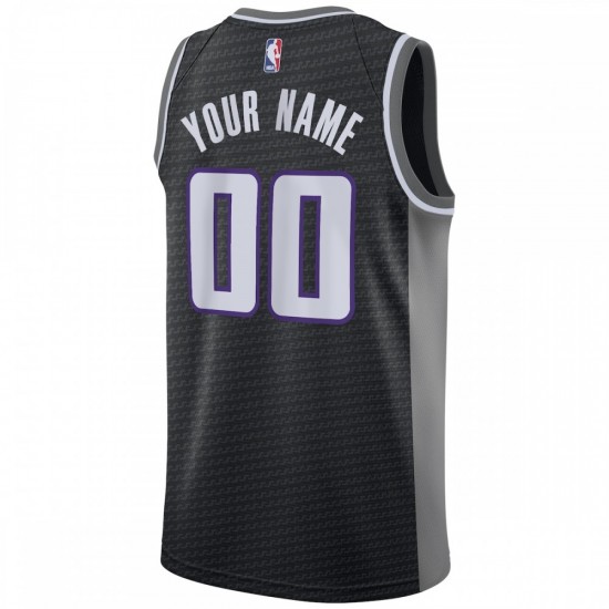 Sacramento Kings Nike Swingman Custom Jersey Black - Statement Edition