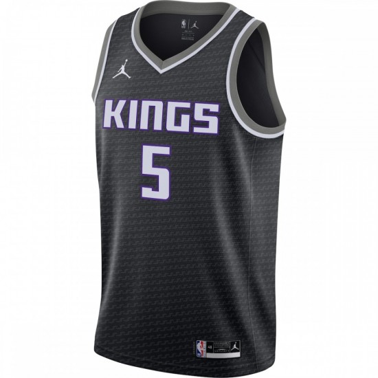 De'Aaron Fox Sacramento Kings Jordan Brand 2020/21 Swingman Jersey - Statement Edition - Black