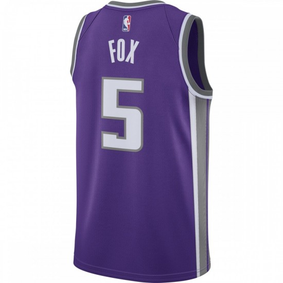 De'Aaron Fox Sacramento Kings Nike 2020/21 Swingman Jersey - Purple - Icon Edition