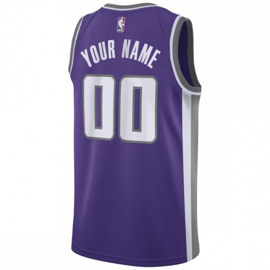 Sacramento Kings Nike 2020/21 Swingman Custom Jersey - Icon Edition - Purple