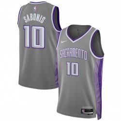 Domantas Sabonis Sacramento Kings Nike Unisex 2022/23 Swingman Jersey - City Edition - Anthracite