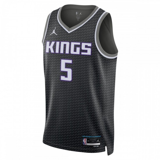 De'Aaron Fox Sacramento Kings Jordan Brand 2022/23 Statement Edition Swingman Jersey - Black