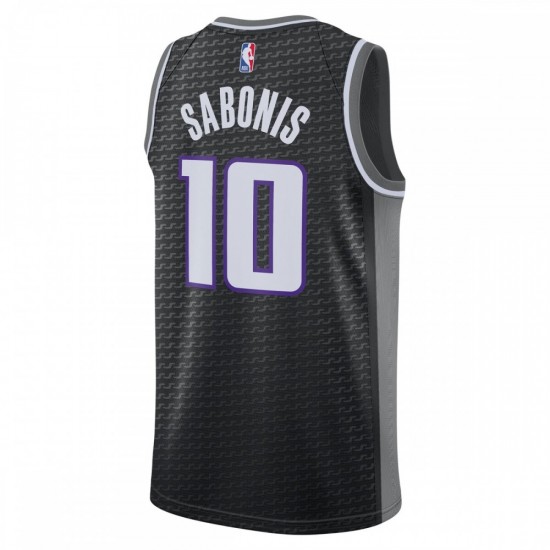 Domantas Sabonis Sacramento Kings Jordan Brand 2022/23 Statement Edition Swingman Jersey - Black