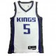 Men's Sacramento Kings De'Aaron Fox #5 Nike White 2021/22 Swingman NBA Jersey - Association Edition