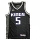 Men's Sacramento Kings De'Aaron Fox #5 Jordan Black 2021/22 Swingman NBA Jersey - City Edition