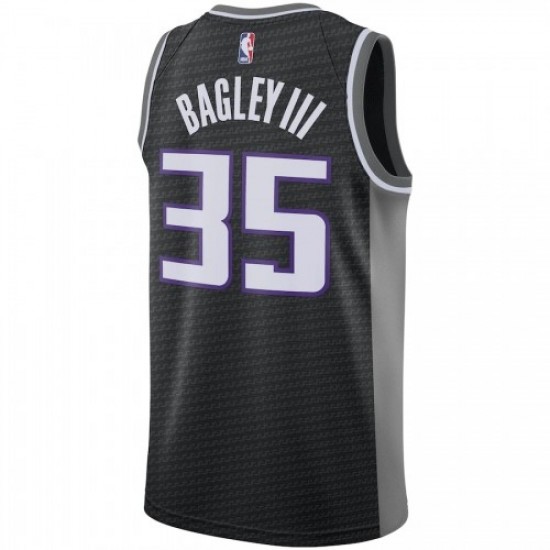 Men's Sacramento Kings Marvin Bagley III #35 Nike Black 2019/20 Swingman Jersey - Statement Edition