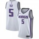 Men's Sacramento Kings De'Aaron Fox #5 Nike White Swingman Jersey - Association Edition