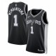 Victor Wembanyama San Antonio Spurs Nike Unisex 2023 NBA Draft First Round Pick Swingman Jersey - Icon Edition - Black