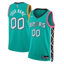 San Antonio Spurs Nike Unisex 2022/23 Swingman Custom Jersey City Edition – Turquoise