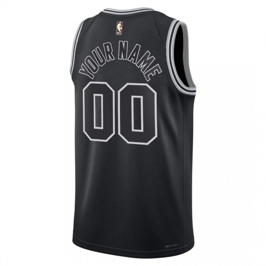 San Antonio Spurs Nike Unisex 2022/23 Custom Swingman Jersey - Classic Edition - Black