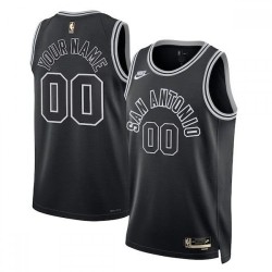 San Antonio Spurs Nike Unisex 2022/23 Custom Swingman Jersey - Classic Edition - Black