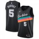 Men's San Antonio Spurs Murray #5 Nike Black 20/21 Swingman Jersey-City Edition