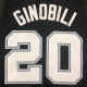 Men's San Antonio Spurs Manu Ginobili #20 Nike Black 20/21 Swingman Jersey-City Edition