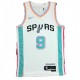 Men's San Antonio Spurs Tony Parker #9 Nike White 2021/22 Swingman Jersey - City Edition