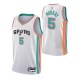 Men's San Antonio Spurs Dejounte Murray #5 Nike White 2021/22 Swingman Jersey - City Edition