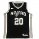 Men's San Antonio Spurs Manu Ginobili #20 Nike Black 2020/21 Swingman Jersey - Icon Edition